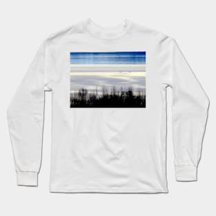 Lake reflection waves landscapes Long Sleeve T-Shirt